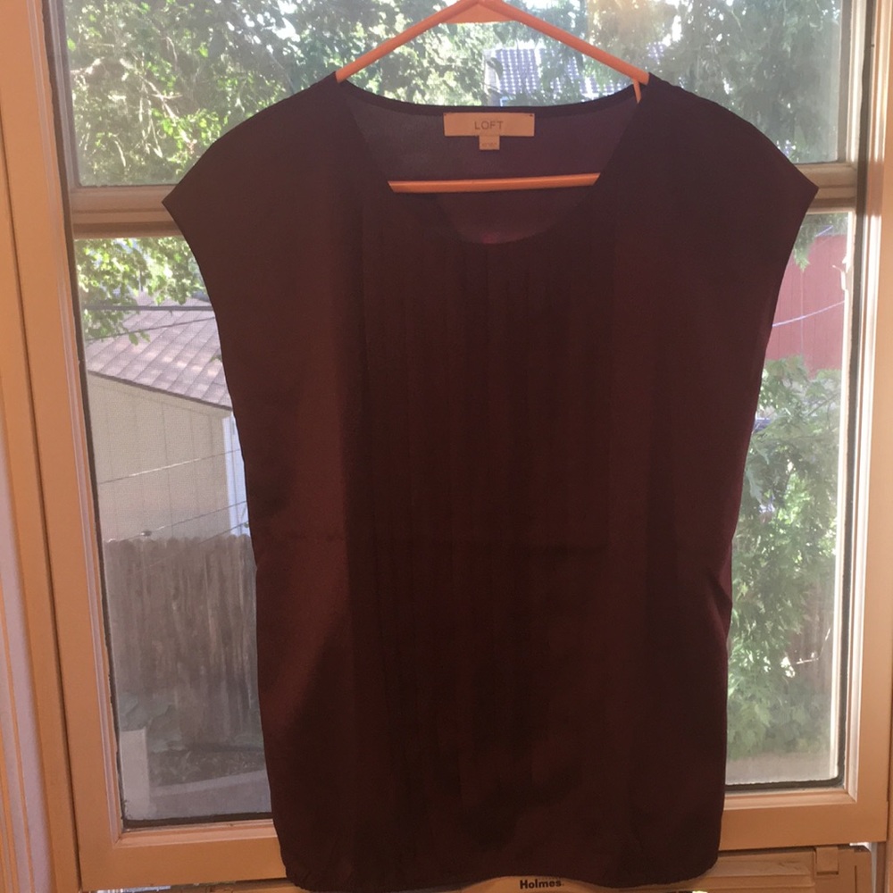 Purple Ann Taylor Loft Blouse